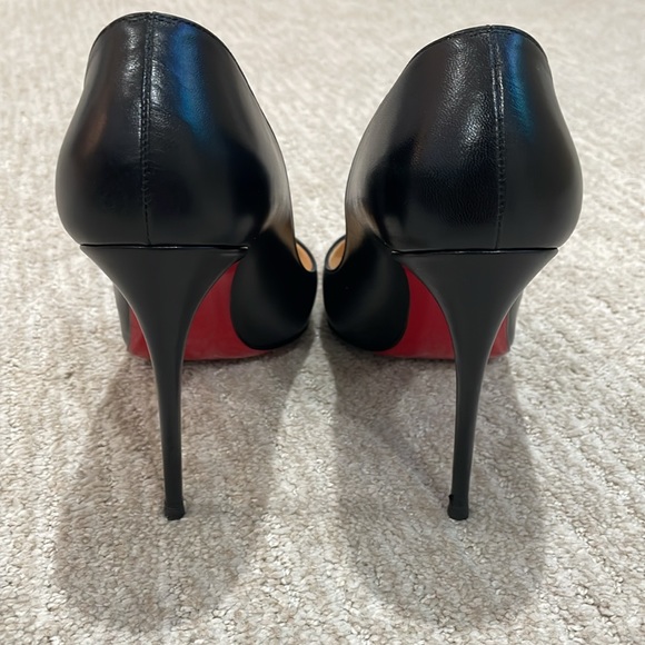 CHRISTIAN LOUBOUTIN PIGALLE FOLLIES 100 NAPPA SHINY LEATHER BLACK - Picture 3 of 7